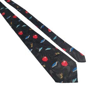 A Rogers Mens Necktie Tie Designer Teacher School Novelty Work Office Dad Gift